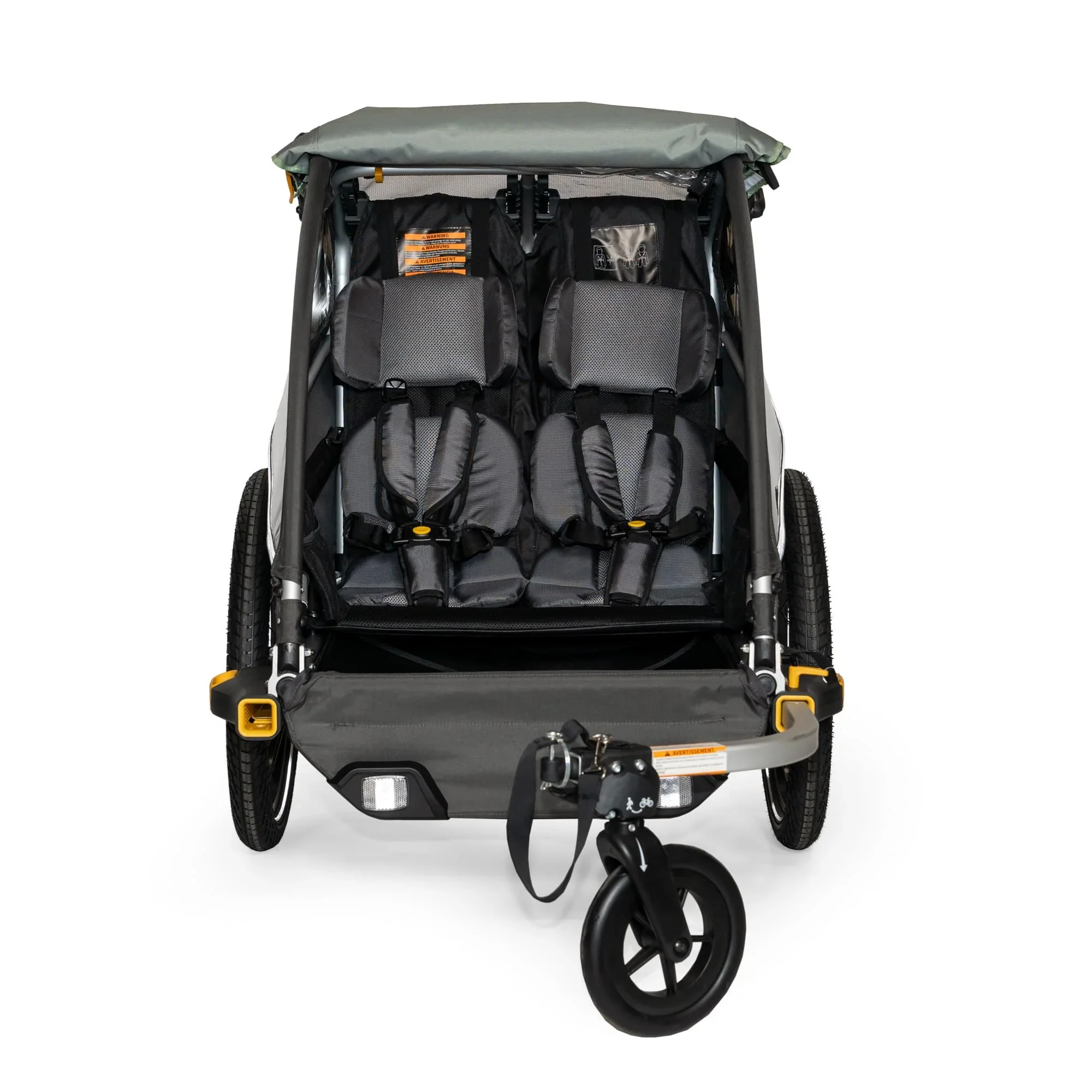 BURLEY D'LITE X DOUBLE GREEN - 2 CHILD TRAILER - Image 4