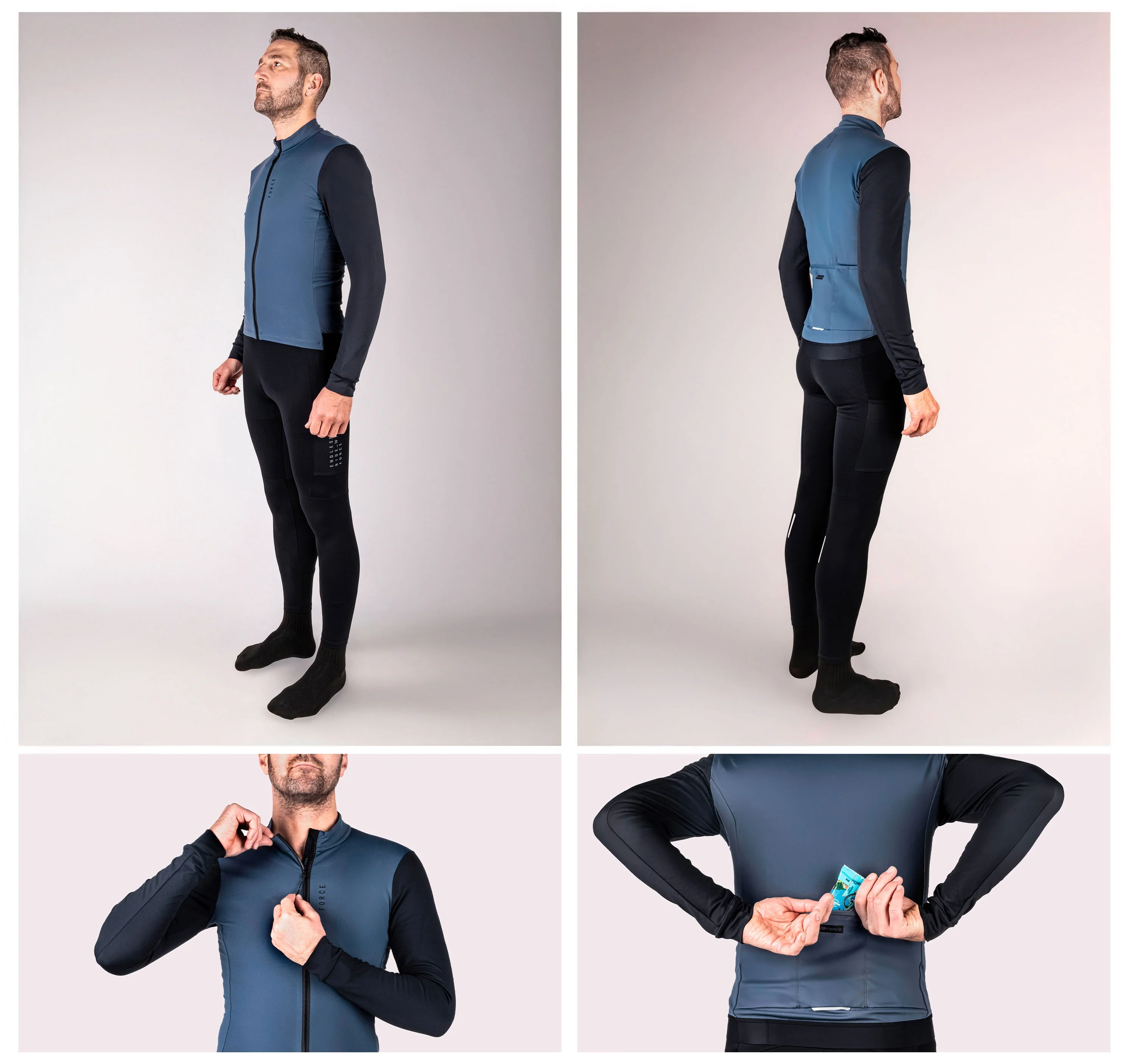 Force Endless Winter Cycling Jersey - Image 4