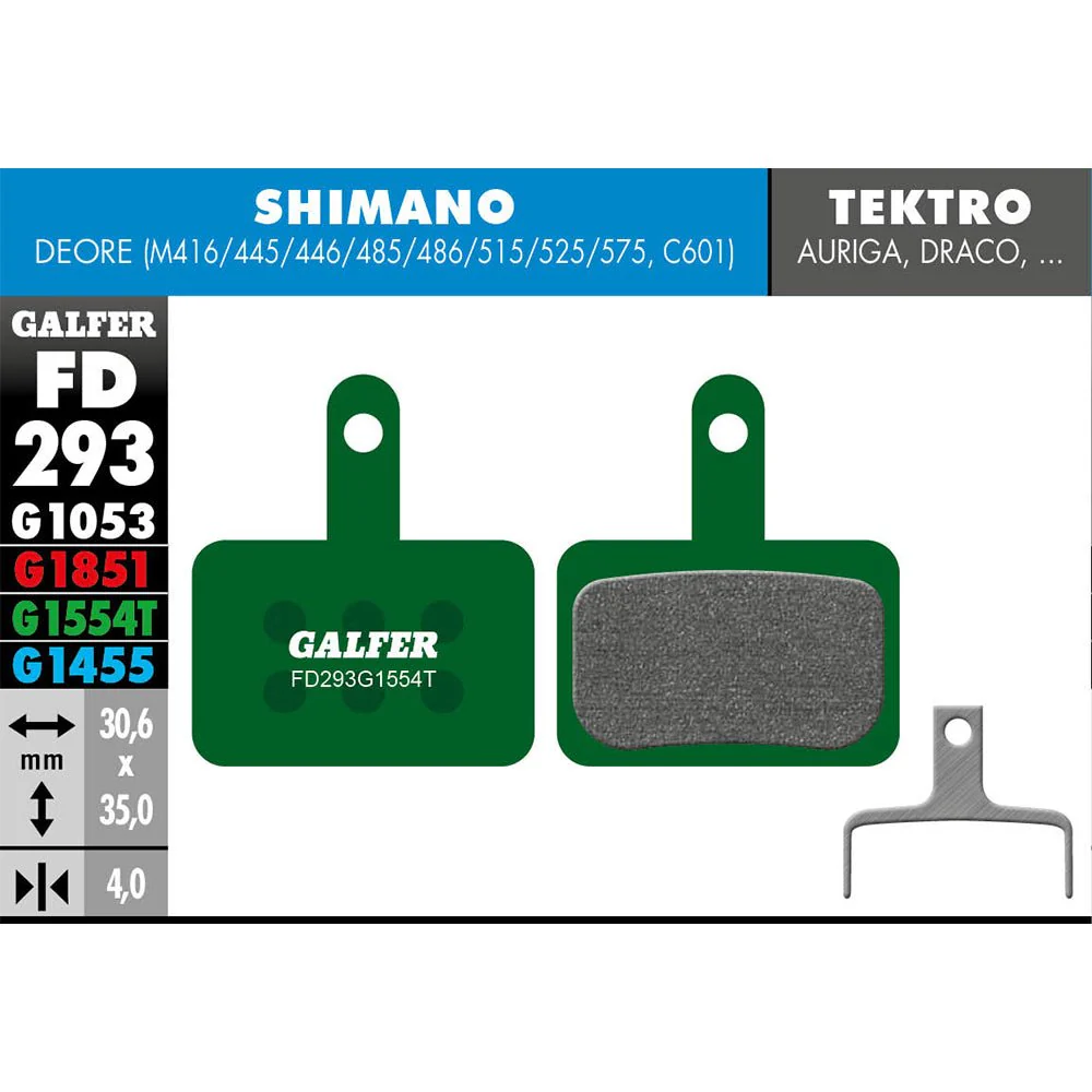 Galfer FD247 Brake Pads Shimano Deore XT (M755) Hope Mono M4 - Image 2