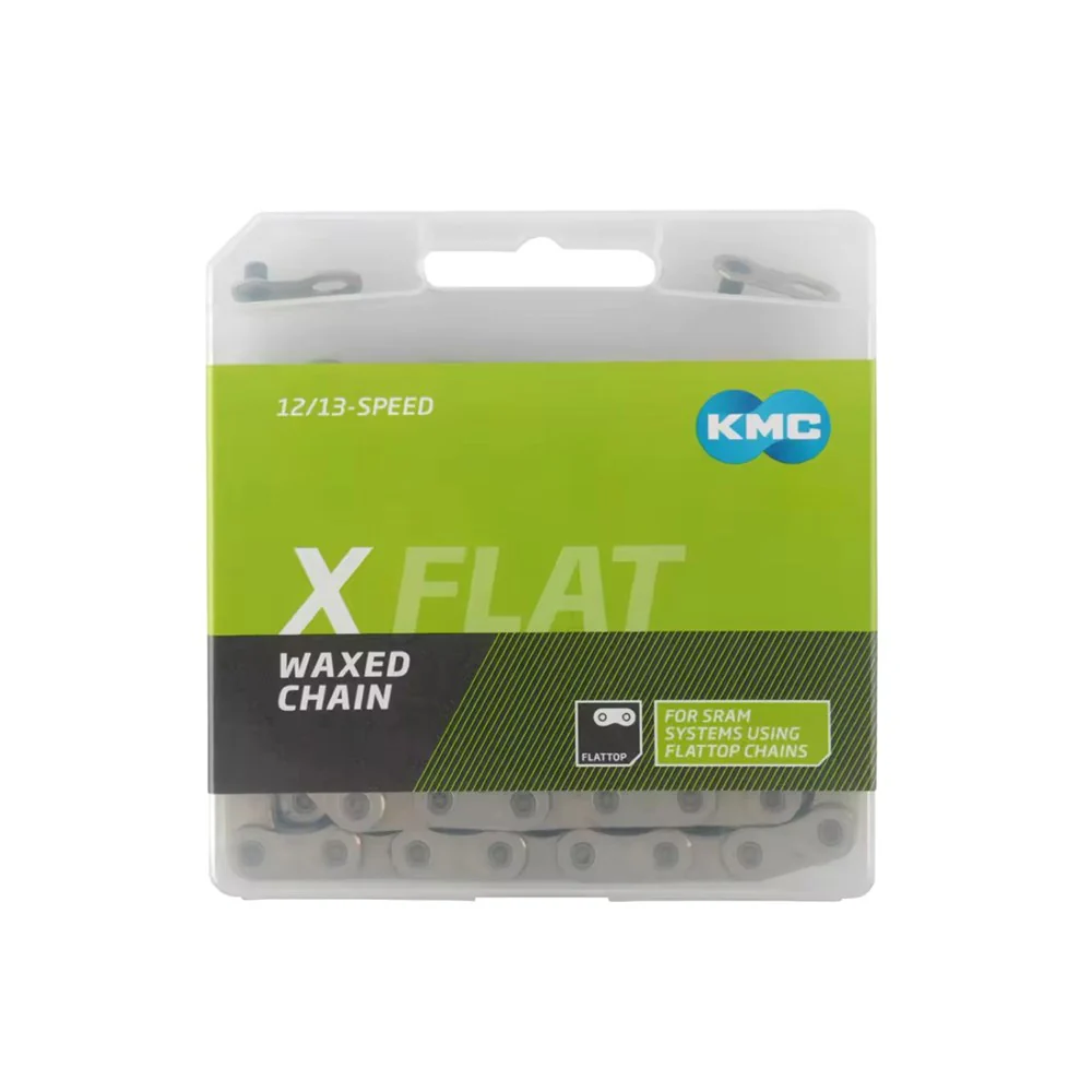 KMC XFSI - Chain X FlatW 12-13 Speed Silver/Silver - Pre Waxed - Image 2