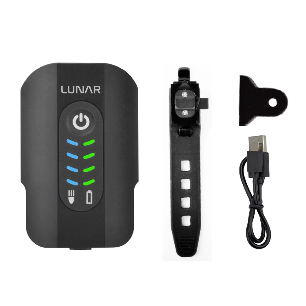 LUNAR CALLISTO 600 Front and Rear Light USB-C - Includes Helmet Mount - Image 4
