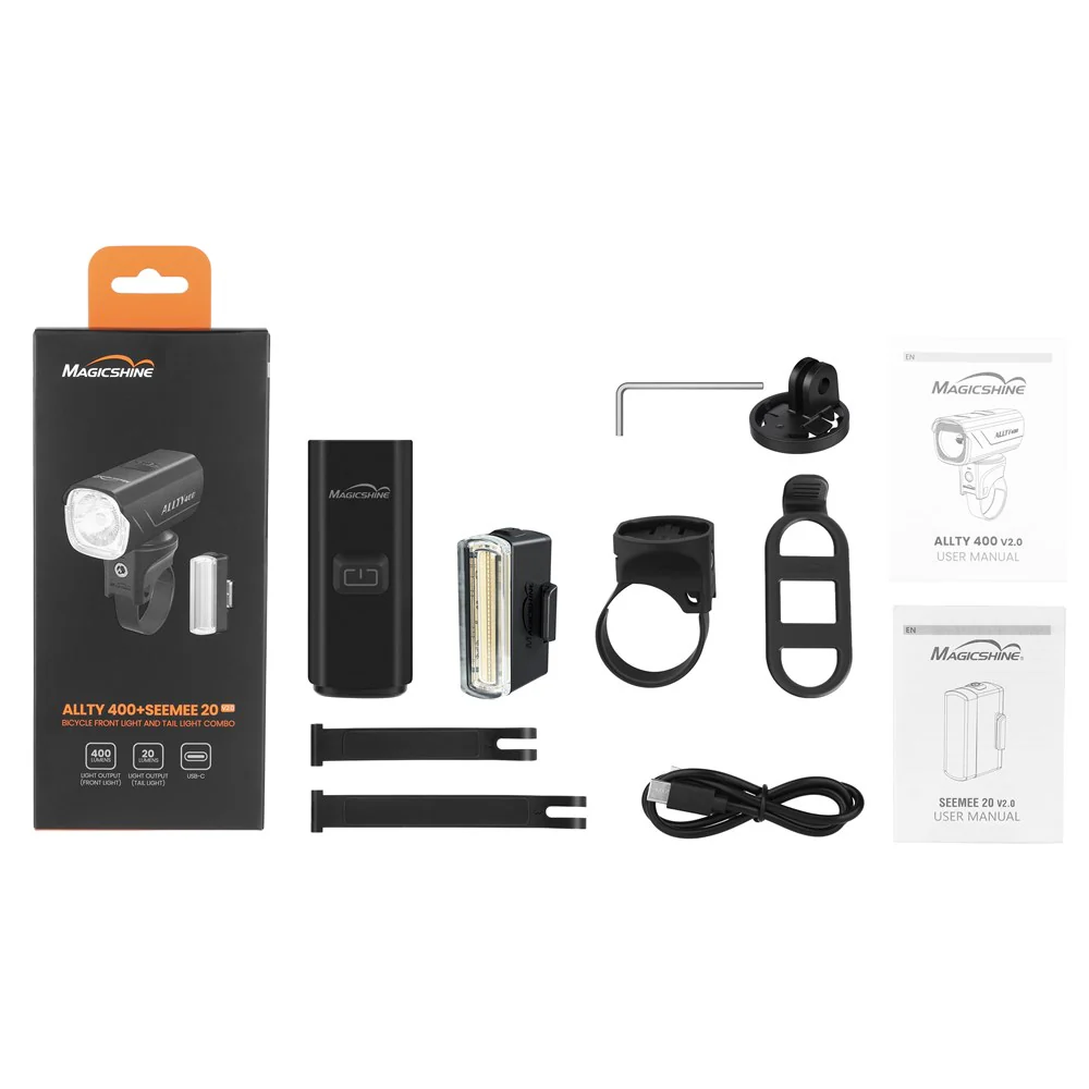 MAGICSHINE Allty 400 & SeeMee 20 - Combo Light Set - USB-C - IPX6 - Image 2