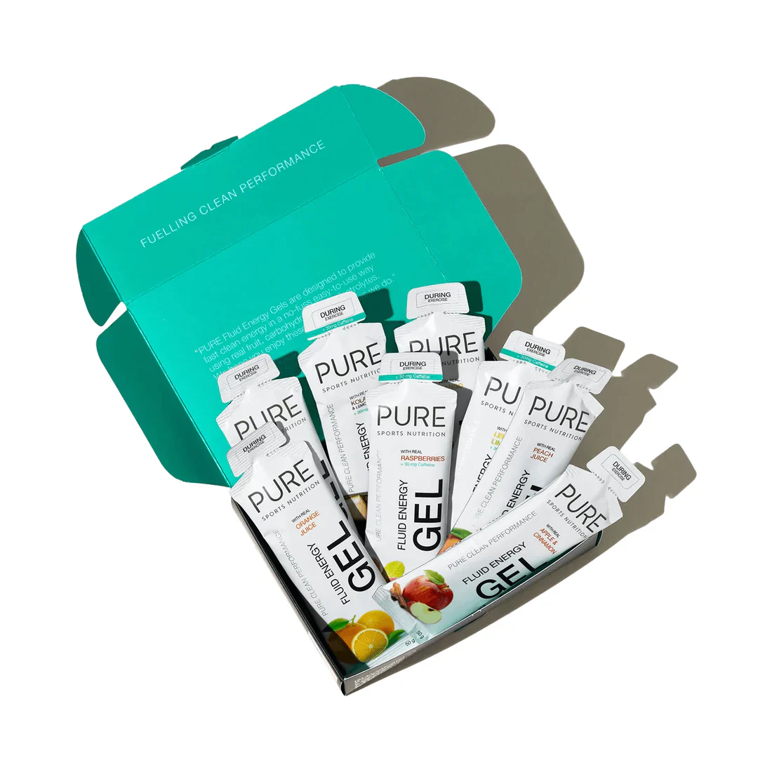 PURE Fluid Energy Gel - Sample Pack - 50g - 8 Energy Gels