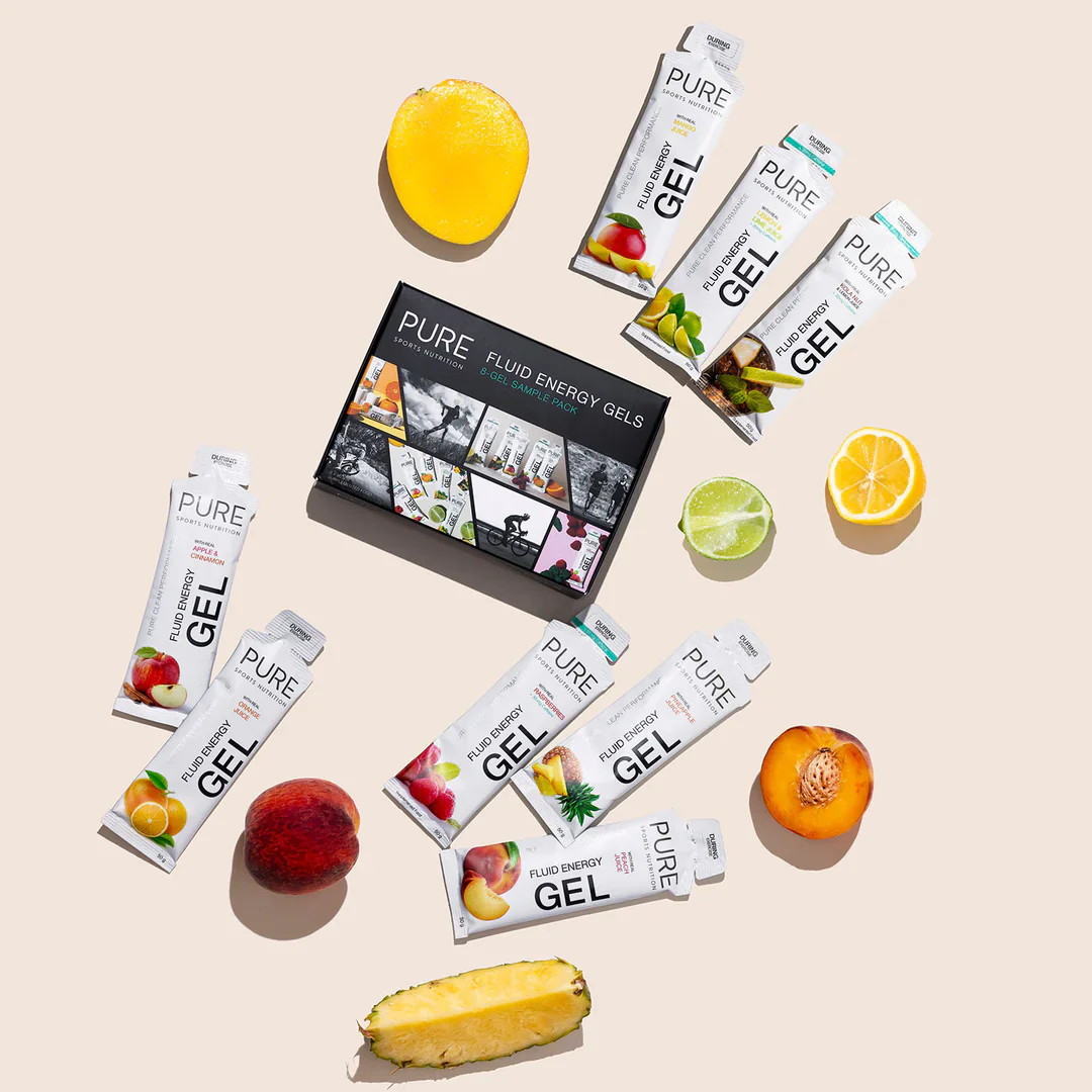 PURE Fluid Energy Gel - Sample Pack - 50g - 8 Energy Gels - Image 2