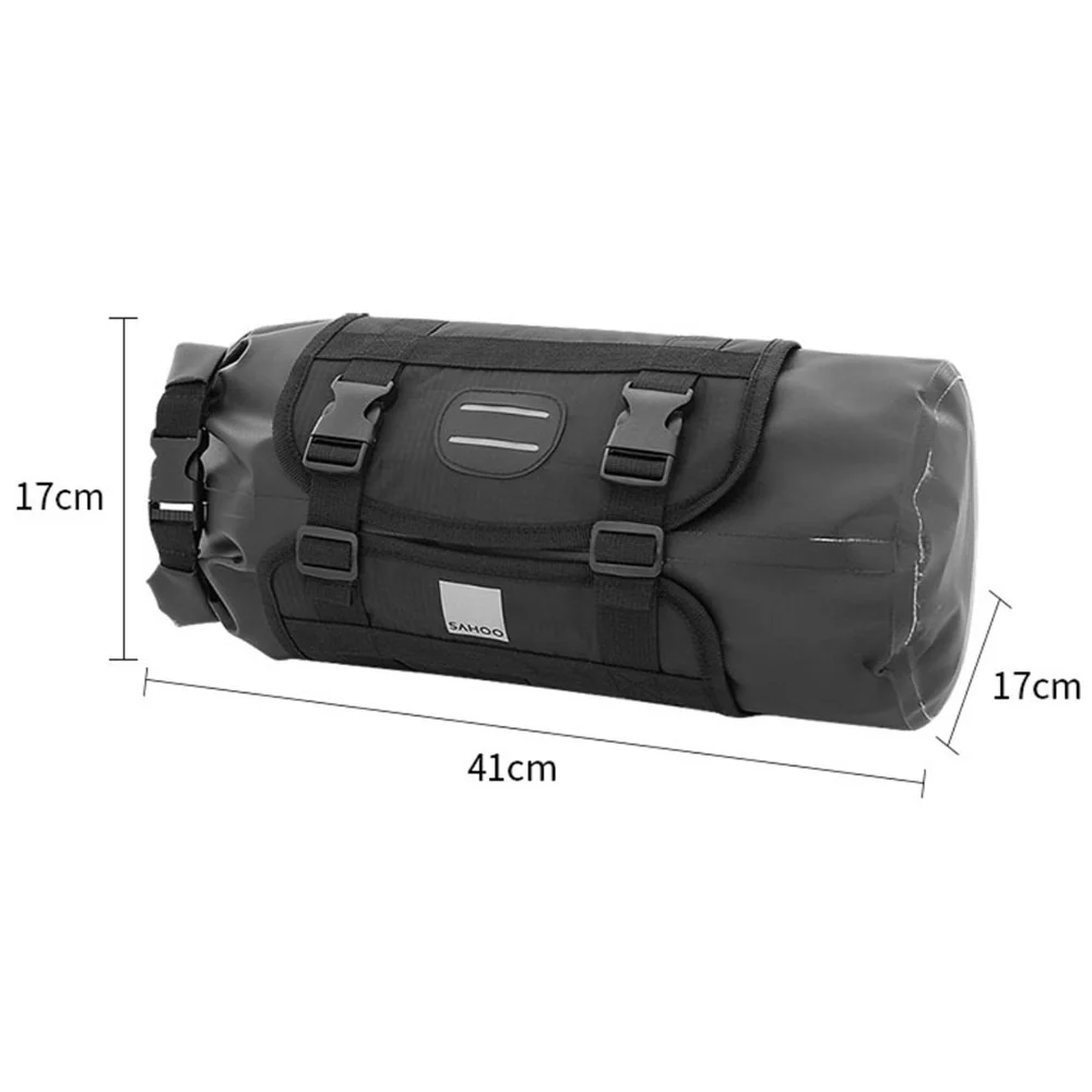 SAHOO Waterproof Handlebar Bag – Roll-Top Design – 3–7L (40x15cm) - Image 2