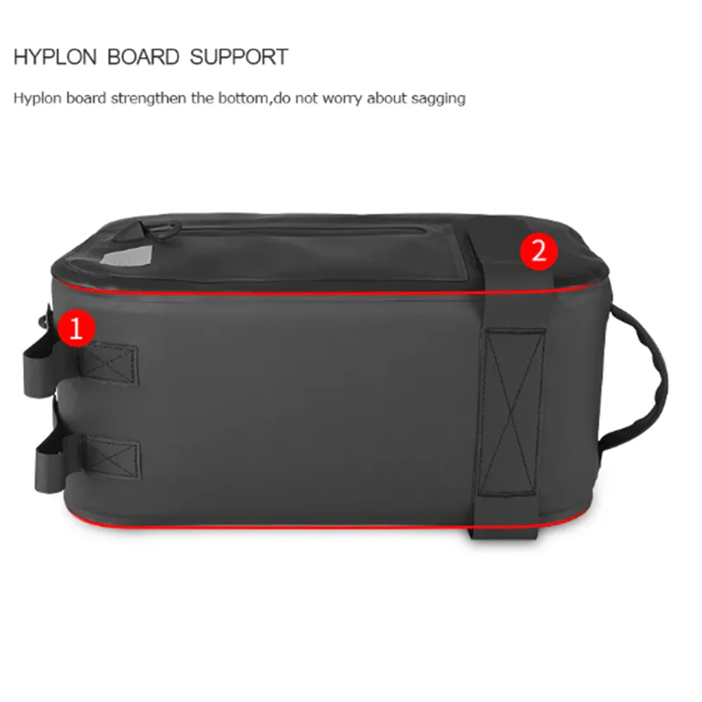 SAHOO Waterproof Trunk Bag – 7L with 3 Pockets & Hook Straps (34x15x17cm) - Image 3